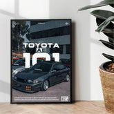 Toyota AE101 poster illustration design - wall art